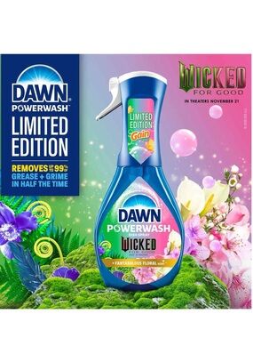 Dawn Powerwash Wicked Limited Edition Dish Spray Fantabulous Floral Gain 16 oz